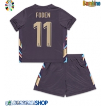 Maglie da calcio Inghilterra Phil Foden #11 Seconda Maglia Bambino Europei 2024 Manica Corta (+ Pantaloni corti)